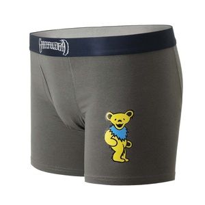 Section 119 Grateful Dead Yellow and Grey Dancing Bear Boxer Briefs NEW